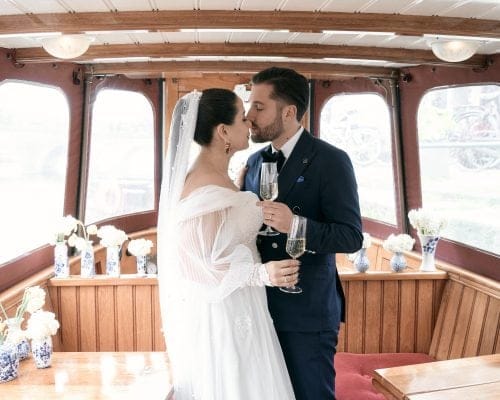 Huwelijk op boot Amsterdam